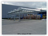 RVe-1 (6m) -P kerékpártároló + fedélszerkezet